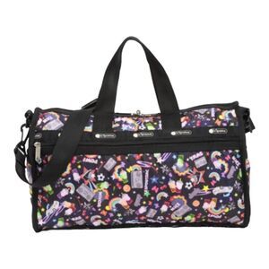 LeSportSac Candace NEW Yaas214 Print Classic Weekend Duffel Bag 9"X16.5"…